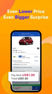 QEEQ Car Rental - Easy Rent A Car android App screenshot 0