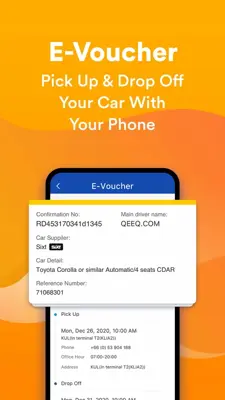 QEEQ Car Rental - Easy Rent A Car android App screenshot 1